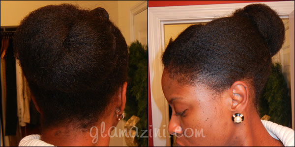 How To Do A Quick Bun & Twist Style on Blow Dried Natural Hair ...